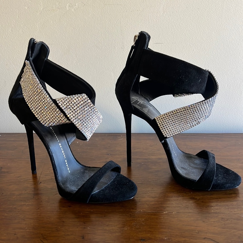 Giuseppe Zanotti Ella Crystal Sandal Heels